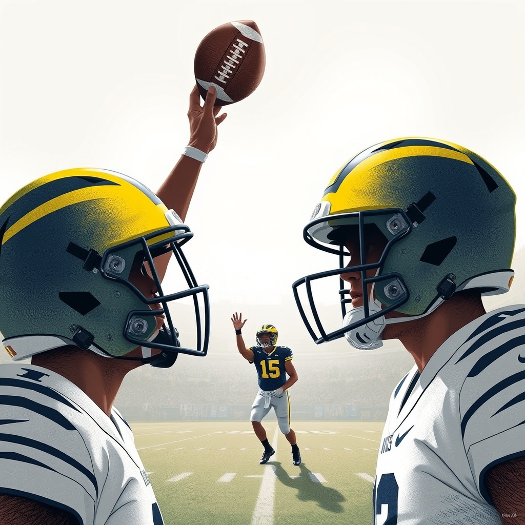 Michigan won on a Hail Mary but dropped out of AP Top 25 anyway
