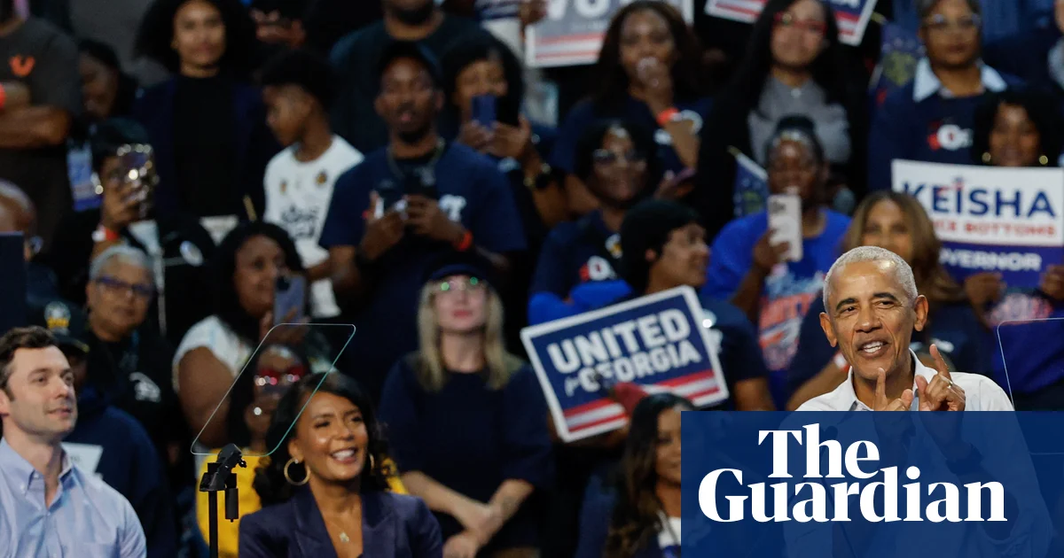 Obama laughs off Trump attacks at Georgia rally: 'They mobilized a whole government response to that joke'