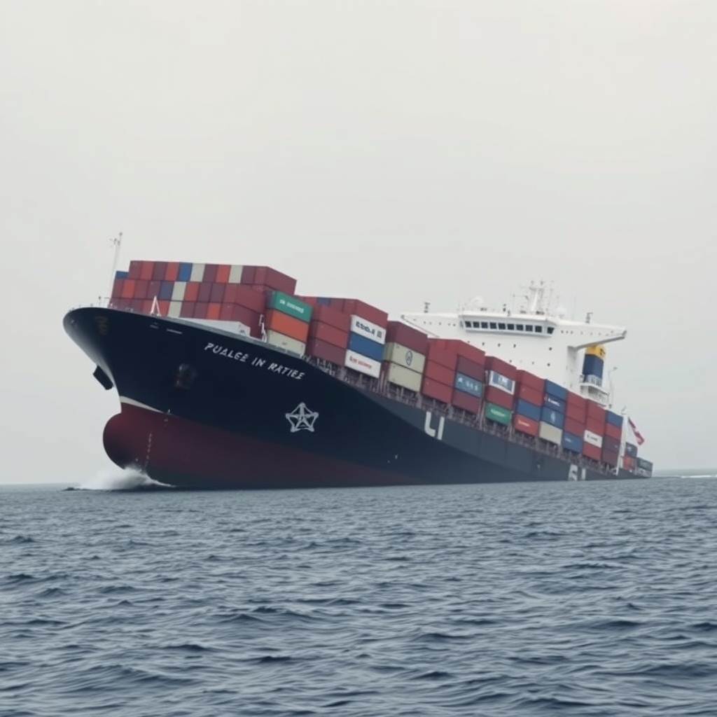 Container ship sinks near Hormuz after being hit by projectile