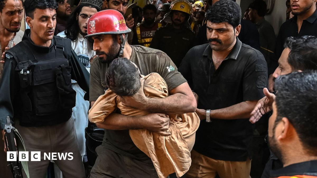 Pakistan school roof collapse kills at least 33 pupils and a teacher