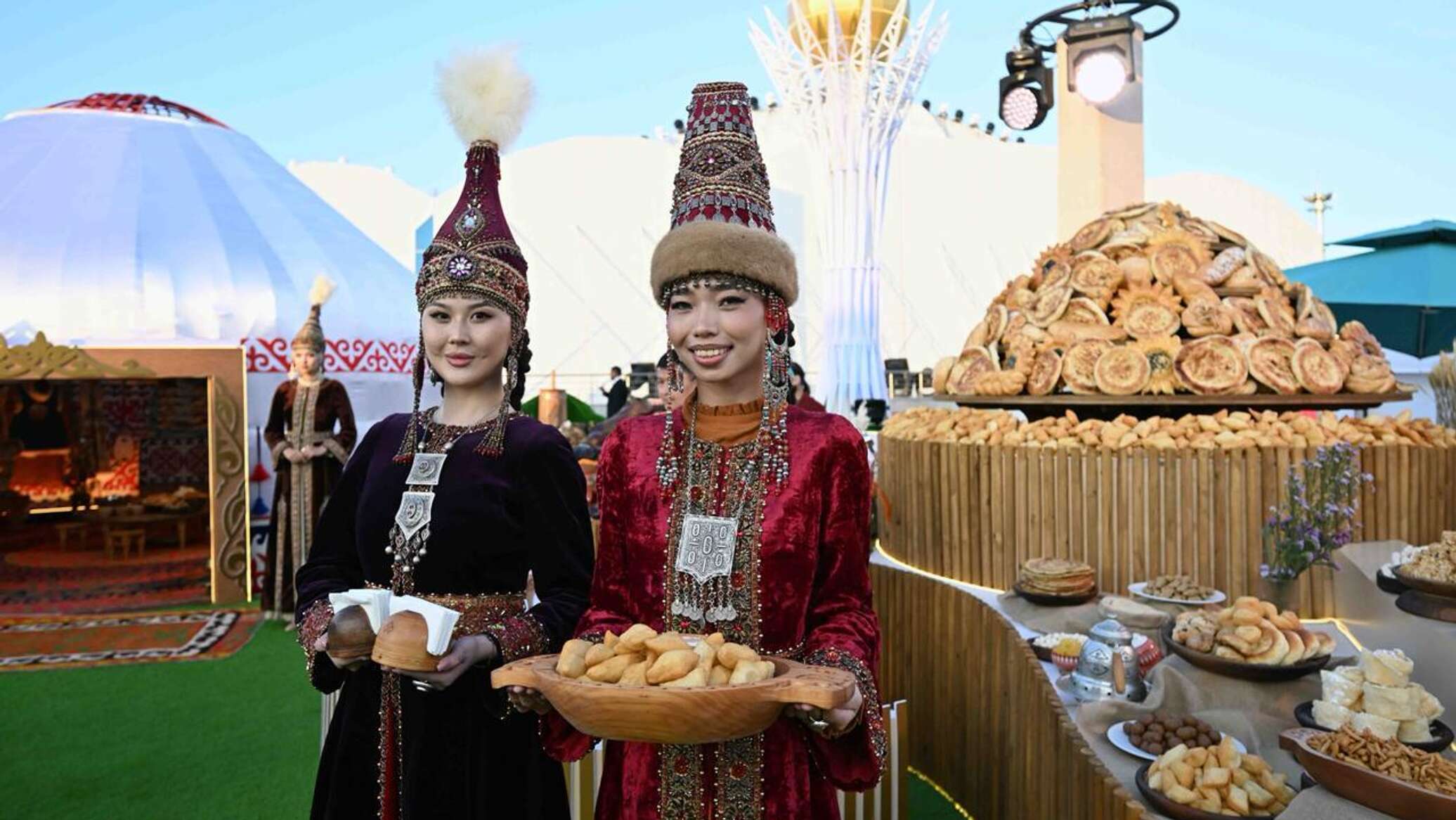 Copy of Baiterek monument installed on Caspian coast in Turkmenistan