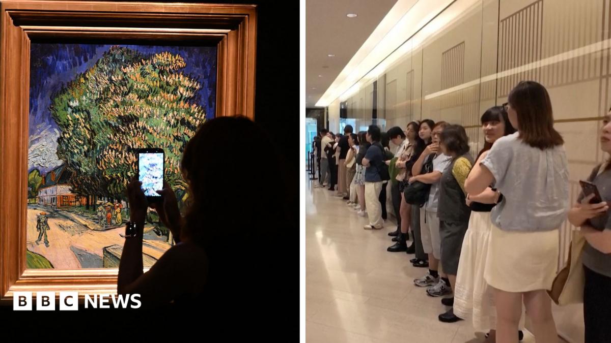 Van Gogh painting unseen for 60 years draws crowds in Hong Kong ahead of auction